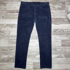 AG Tellis Pants Mens 30x34 Blue Modern Slim Corduroy Stretch Casual Denim Style